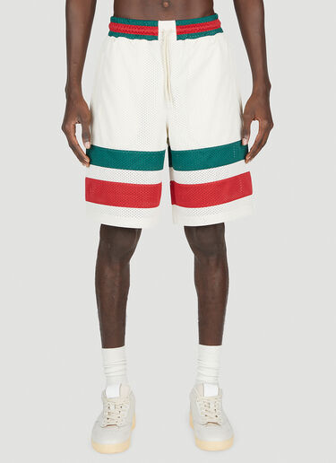 Gucci Basketball Track Shorts Ivory guc0153003