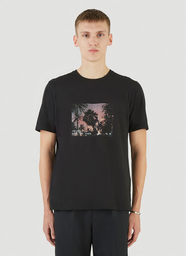 Saint Laurent Crewneck T-Shirt Black sla0143012