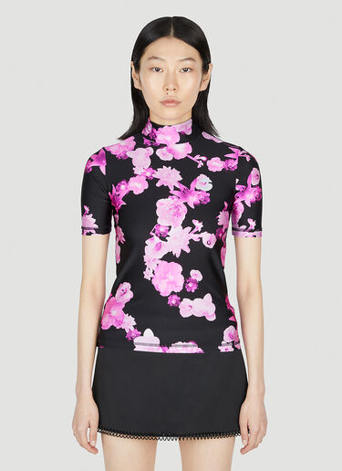 Coperni Floral Print Top Pink cpn0252008