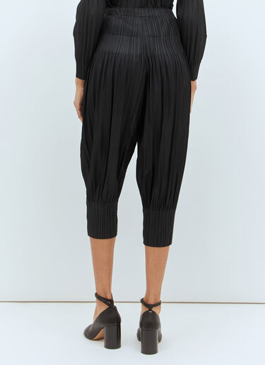 Pleats Please Issey Miyake 毛绒锥形裤 黑色 plp0258011