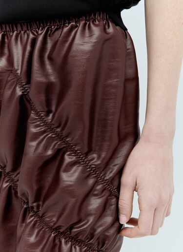 Sportmax 주름 스커트 브라운 spx0255005