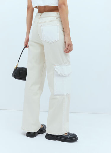 Angi Denim Jeans GANNI Angi Denim Jeans Beige gan0254008