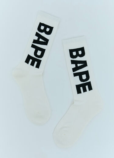 A BATHING APE® BAPE Socks White aba0154018
