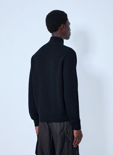 Stone Island Ribbed Zip-Up Jacket Black sto0165086