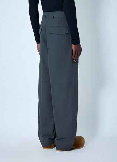 Wide-Leg High-Rise Trousers Dries Van Noten Wide-Leg High-Rise Trousers Grey dvn0163012