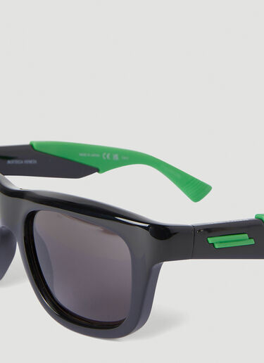 Bottega Veneta 方形太阳镜 黑色 bov0151118
