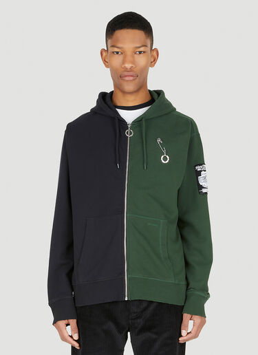 Raf Simons x Fred Perry Destroyed 50/50 连帽卫衣 绿色 rsf0147008