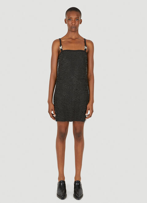 1017 ALYX 9SM Crystal Mesh Mini Dress Black aly0349007