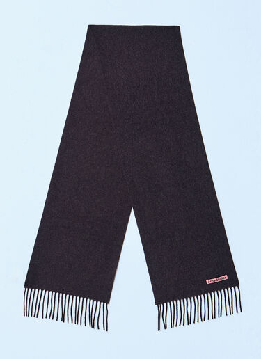 Acne Studios Fringe Wool Scarf Brown acn0259022