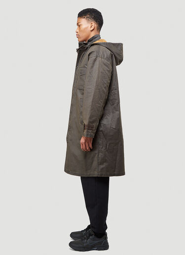032C Bleached Parka Jacket Black cee0342001