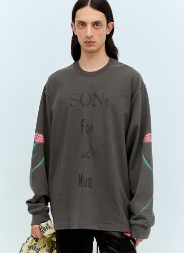Song for the Mute Logo Print Sweatshirt Grey sfm0156003