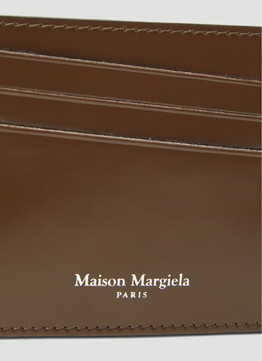 Maison Margiela Leather Card Holder Brown mla0143050