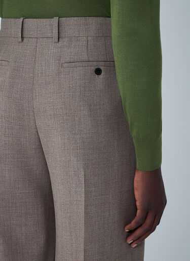 Wide-Leg Tailored Panrs Saint Laurent Wide-Leg Tailored Panrs Beige sla0162029