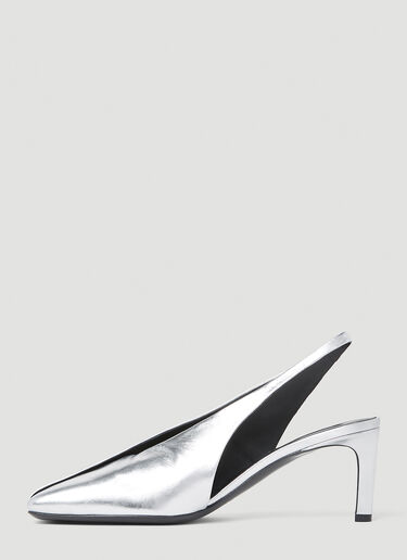 Jil Sander Square High Heels Silver jil0253029