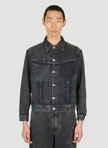 Maison Margiela Distressed Denim Jacket Black mla0150001