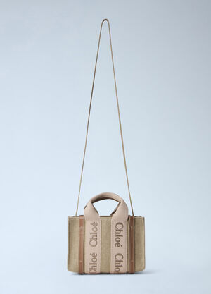Chloé Mini Woody Tote Bag Beige chl0264155