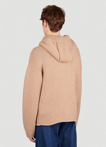 ジップフロント アンカーフーデッドセーター JW Anderson ジップフロント アンカーフーデッドセーター ベージュ jwa0154013