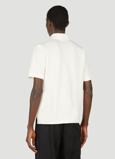 Saint Laurent Cassandre Polo Shirt White sla0151004