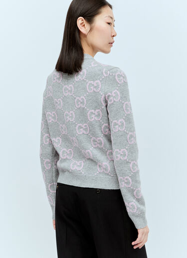 Gucci GG Wool Cardigan Grey guc0255028