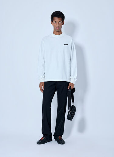 Prada Tailored Wool Trousers Black pra0166212