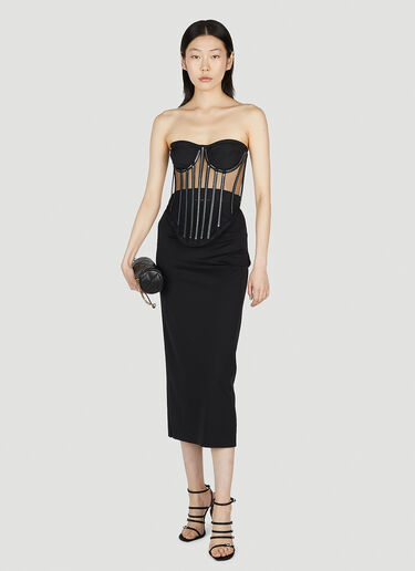 Dolce & Gabbana Kim Embellished Corset Top Black dol0252009