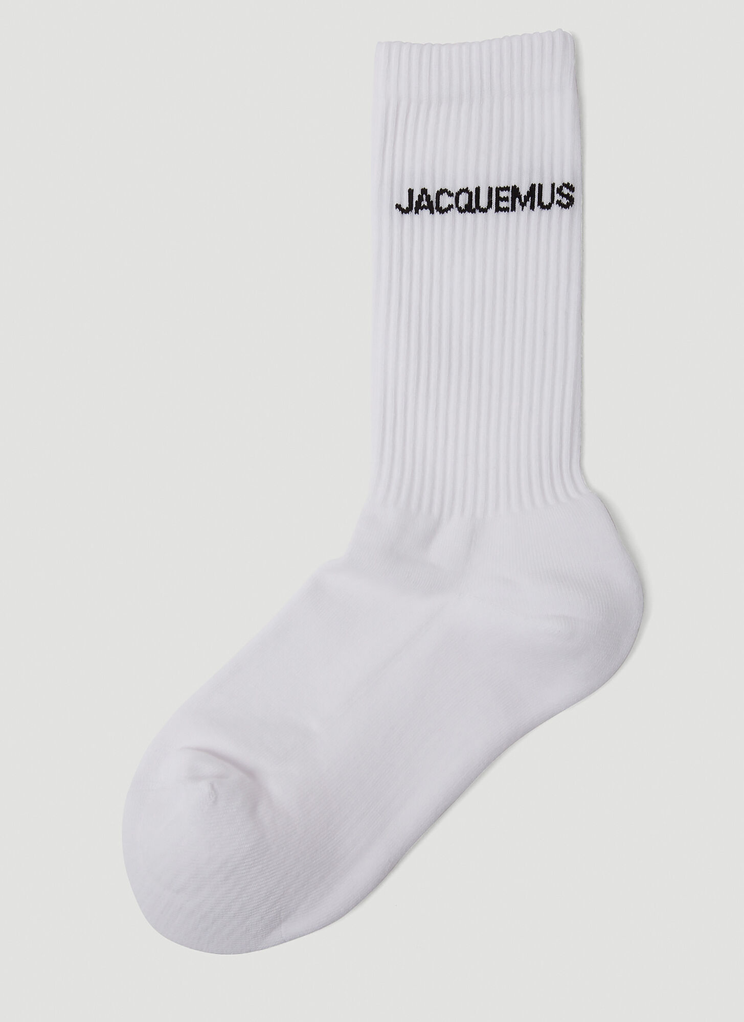 Jacquemus Logo-jacquard Ribbed Cotton-blend Socks