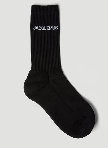 Jacquemus 레 쇼세트 양말 블랙 jac0351003
