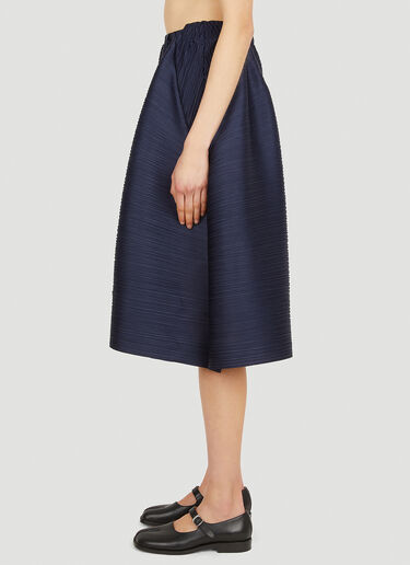 Pleats Please Issey Miyake Hug Midi Skirt Blue plp0251020