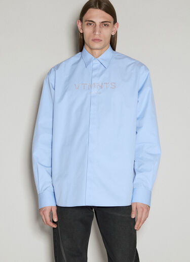 VTMNTS Crystal Logo Shirt Blue vtm0156001