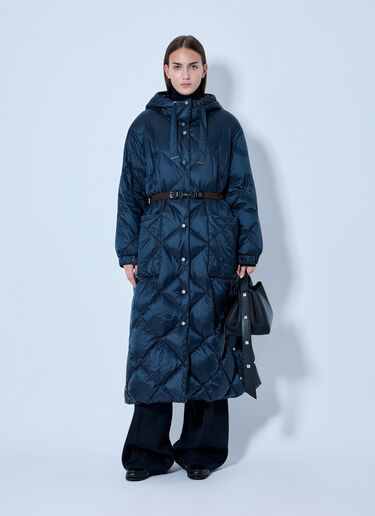 LN-CC® - Max Mara: Quilted Hooded Puffer Coat - Navy Max Mara Quilted Hooded Puffer Coat Navy max0266164