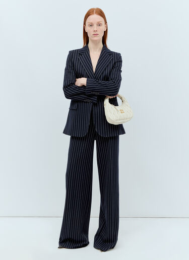 Max Mara Pinstripe Blazer Navy max0255028