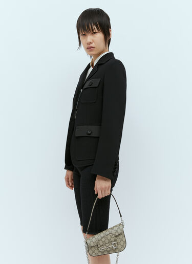 Gucci 고급 울 크레이프 재킷  블랙 guc0255011