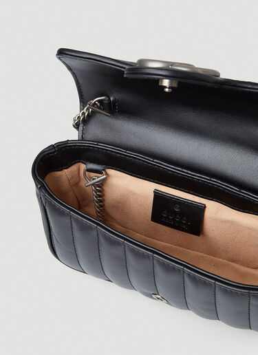 Gucci GG Marmont Matelassé Super Mini Shoulder Bag Black guc0247343