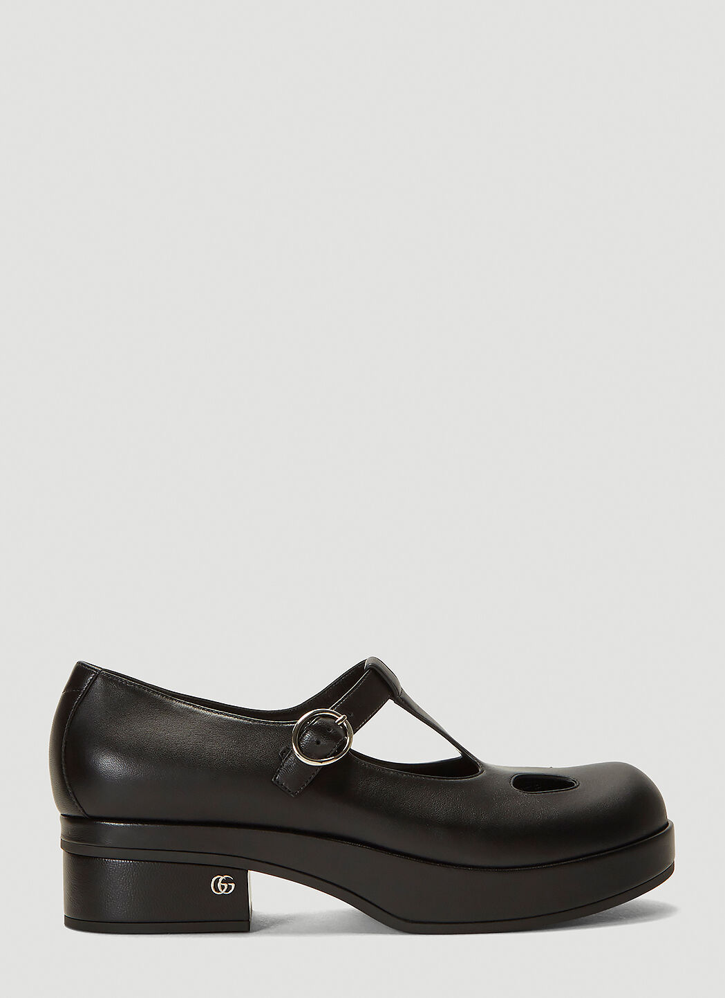 Saint Laurent Mary Jane Shoes Black sla0231015