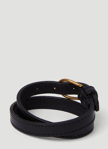Saint Laurent 推扣手镯 黑 sla0149075