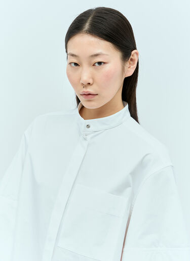 Jil Sander 廓形七分袖衬衫 白色 jil0255013