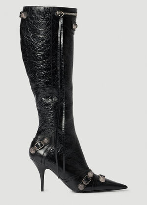 Balenciaga Cagole High Heel Calf Boots Black bal0253081
