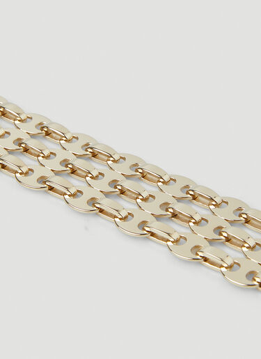 Rabanne Eight Link 3 Rows Bracelet Gold pac0250065