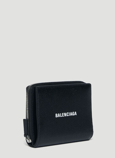 Balenciaga Cash Bi-Fold Compact Wallet Black bal0144040