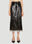 Koché Sequin Mid Length Skirt Black kce0249007