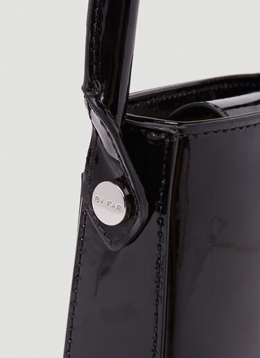 BY FAR Note Patent Handbag Black byf0252018