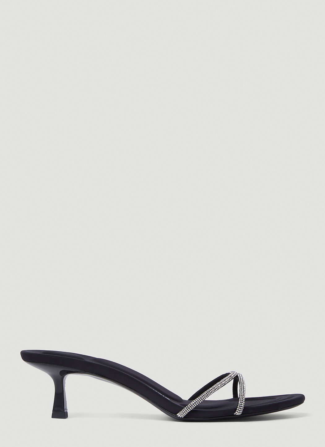 Alexander Wang Women s Dahlia Crystal Heeled Sandals in Black LN CC