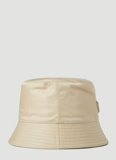 Prada Logo Plaque Bucket Hat Beige pra0148013