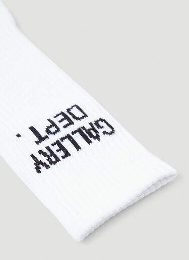 Gallery Dept. Logo Socks White gdp0146025