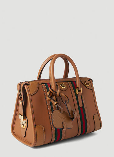 Gucci Double G Top Handle Handbag Brown guc0251011