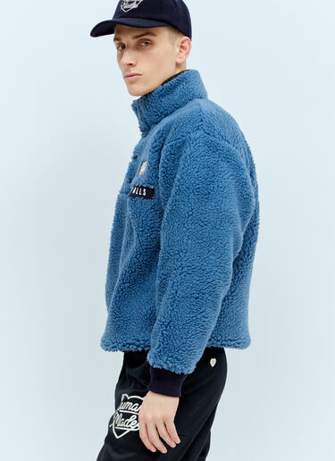 Human Made Boa Fleece Half-Button Jacket Blue hmd0155002