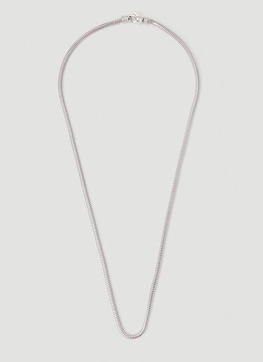 Tom Wood Snake Chain Necklace Silver tmw0351015