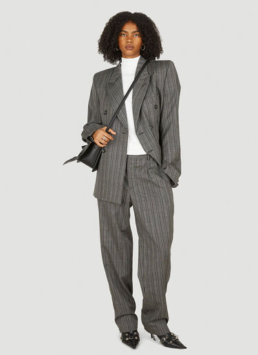 VTMNTS Striped Tailored Blazer Grey vtm0350003