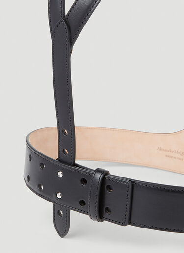 Alexander McQueen Harness Belt Black amq0251016