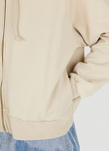 Acne Studios Face Patch Hooded Sweatshirt Beige acn0349011